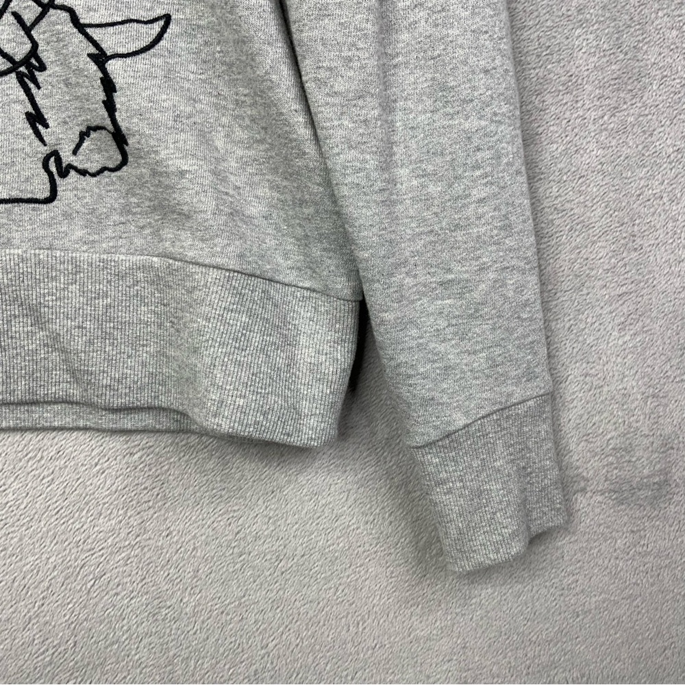 Charter Club Women’s PM Long Sleeve Gray Scottie Dog Graphic Puff Sweatshirt. - Picture 3 of 7